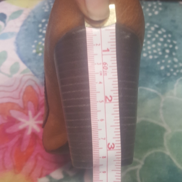 Fossil leather pumps with chunky stacked heel - Picture 7 of 12